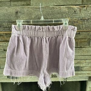 Urban Outfitters Lavender Corduroy Pull-On Shorts